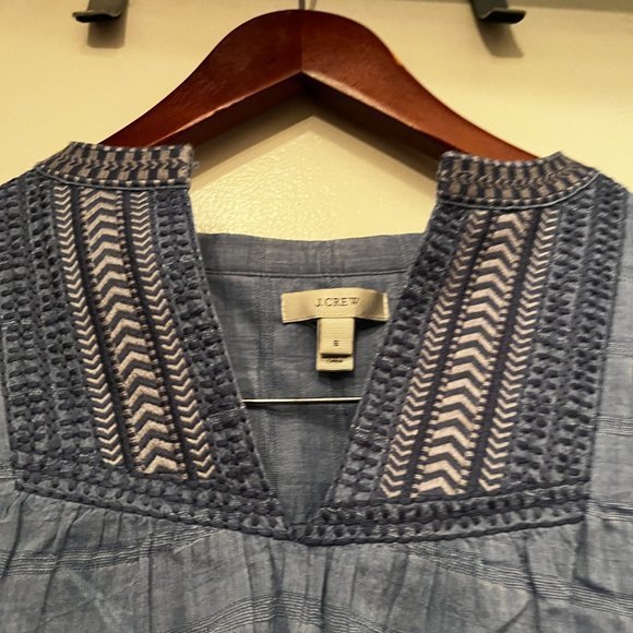 J. Crew Embroidered Blouse – Size 6 - Picture 4 of 9